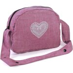 Sac  langer pour poussettes de poupes jean rose rose