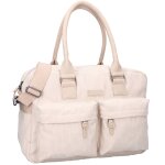 Sac � langer en velours c�tel� ecru