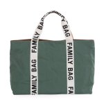 Sac À langer de voyage grande contenance signature canva family bag vert Sac À langer de voyage grande contenance signature canva family bag vert