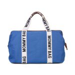 Sac � langer de voyage grande contenance signature mommy bag indigo