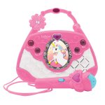 Sac  main enceinte musicale avec micro licorne rose