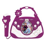 Sac  main enceinte musicale avec micro reine des neiges violet