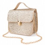 Sac � main enfant paillet� skyline glamour or