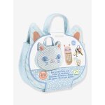 Sac � main petit chat bleu
