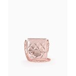 Sac matelassé brillant rose clair Sac matelassé brillant rose clair