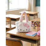 Sac peluche hello kitty fille blanc et rose
