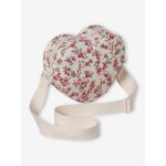 Sac pochette fille forme coeur �cru imprim�