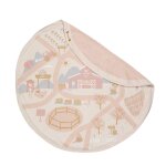 Sac de rangement & tapis de jeu 2 en 1 rose