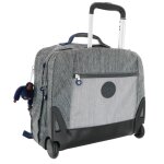 Sac � roulettes effet denim gris
