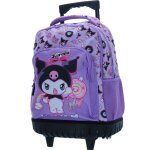 Sac � roulettes fille kuromi 43 x 33 x 20 cm, 29 l noir / rose / fonc� / gris