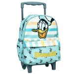 Sac � roulettes maternelle gar�on donald et mickey 30 cm - trolley scolaire enfant bleu / jaune / blanc ...