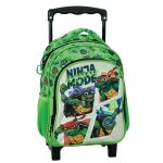 Sac � roulettes maternelle gar�on tortues ninja activated 30 cm vert