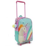 Sac � roulettes maternelle motif licorne - pratique multicolore