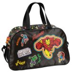 Sac de sport avengers en textile 40 x 25 x 13 cm av23rr - 074 noir / jaune