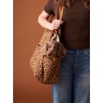 Sac de transport pour chat et chien marron imprim�