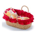 Sac de transport couffin pour poupons 45 cm rouge Sac de transport couffin pour poupons 45 cm rouge