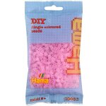 Sachet 1000 perles plastique midi rose transparent rose
