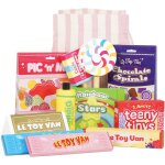 Sachet de bonbons et friandises bleu Sachet de bonbons et friandises bleu