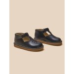 Salom�s en cuir b�b� marine