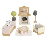 Salon pour maison de poup�es beige