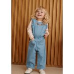 Salopette b�b� en jean cl�o bleu