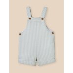 Salopette courte b�b� rayure amande