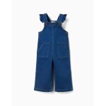 Salopette � jambe large en jean avec poches bleu