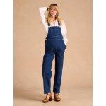 Salopette en jean de grossesse forme large denim brut Salopette en jean de grossesse forme large denim brut