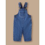 Salopette ray�e en denim b�b� rayure tennis