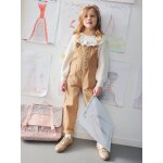 Salopette style charpentier fille taupe