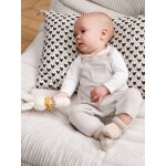 Salopette en tricot bb beige chin