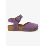 Sandales astrid enfant en cuir vegan purple