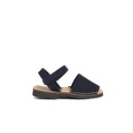 Sandales avarcas nubuck À scratch pour enfant bleu marine Sandales avarcas nubuck À scratch pour enfant bleu marine