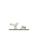 Sandales barefoot en cuir barefoot babis blanc - vert Sandales barefoot en cuir barefoot babis blanc - vert