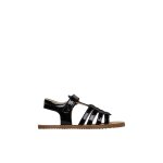 Sandales barefoot en cuir verni barefoot yogis noir