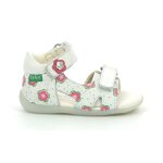 Sandales b�b� binsia - 2 blanc casse flower