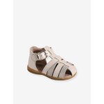 Sandales bb cuir bout ferm beige iris