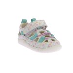 Sandales bb kick frony blanc imprime festi ete