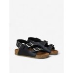 Sandales chill enfant en cuir vegan black