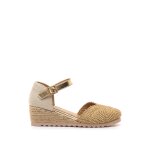 Sandales compens�es filles synth�tique boucle yellow