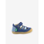 Sandales cuir b�b� sushy originel softers bleu
