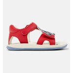 Sandales cuir bicho fw twins rouge moyen