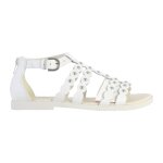 Sandales en cuir  brides blanc