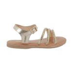 Sandales en cuir  brides or