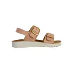 Sandales en cuir  brides rose
