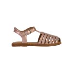 Sandales en cuir  brides rose