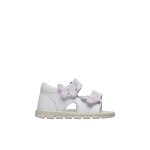 Sandales en cuir  double scratch pules blanc