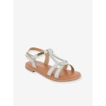 Sandales cuir enfant backle par m. belarbi blanc