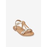 Sandales cuir enfant bada par m. belarbi beige dor�