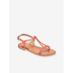 Sandales cuir enfant bappy par m. belarbi corail